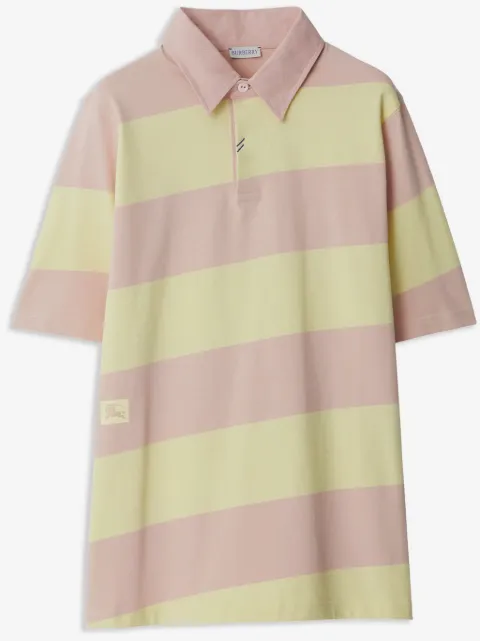 Burberry playera tipo polo con rayas estampadas