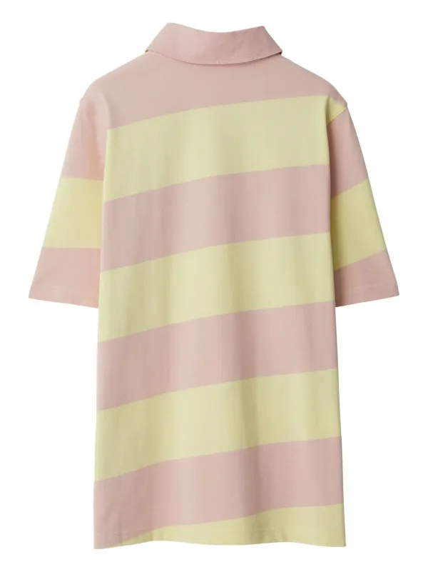 Burberry Striped Cotton Polo Shirt | Neutrals | FARFETCH