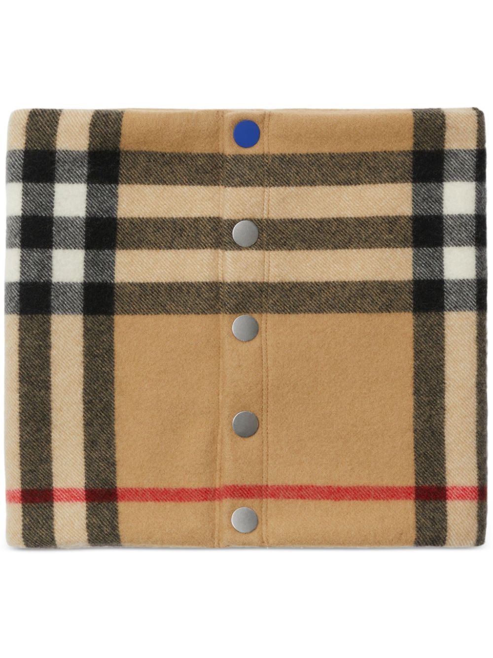 Shop Burberry Vintage Check-pattern Cashmere Snood In Neutrals