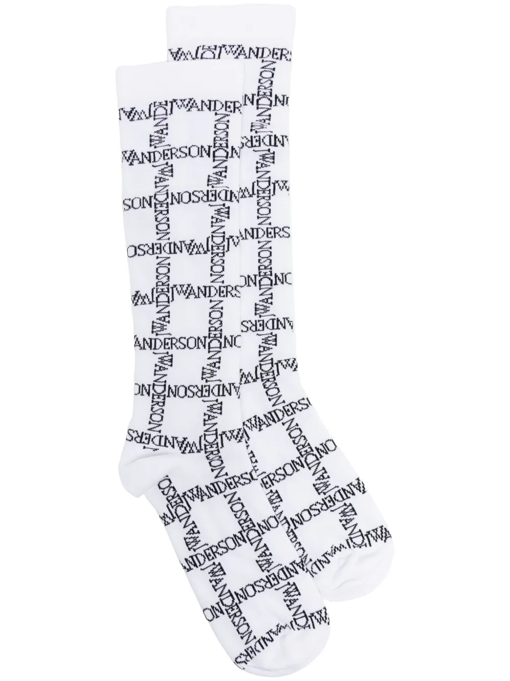 JW Anderson Calzini con intarsio - Bianco