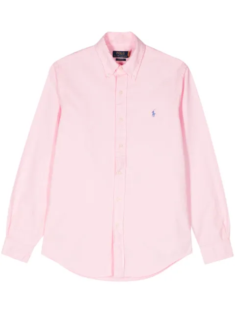 Polo Ralph Lauren embroidered-logo cotton shirt