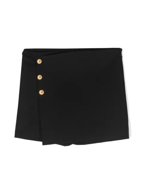 Versace Kids Medusa-buttons asymmetric skort