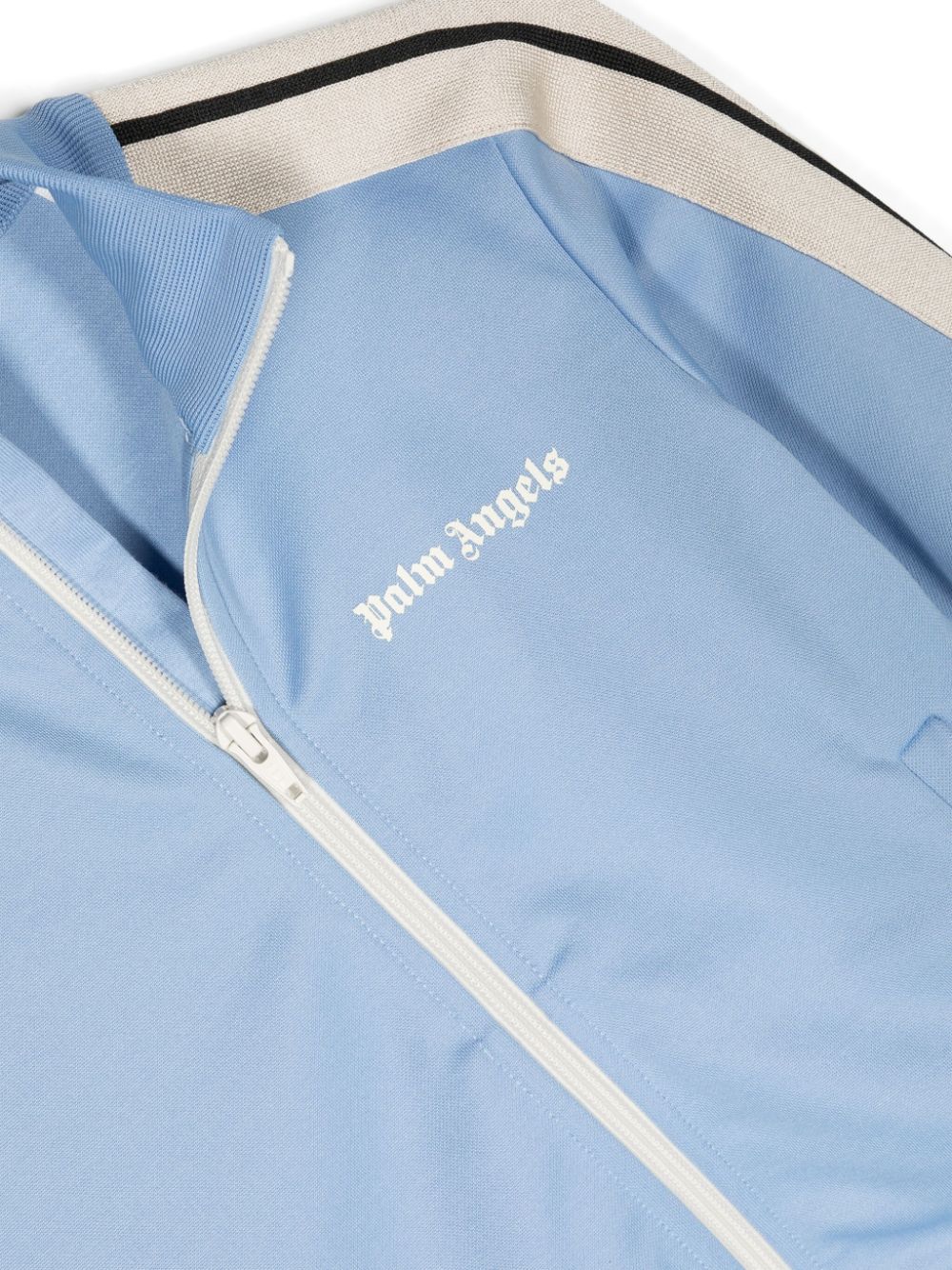 Shop Palm Angels Logo-print Track Jacket In Blue