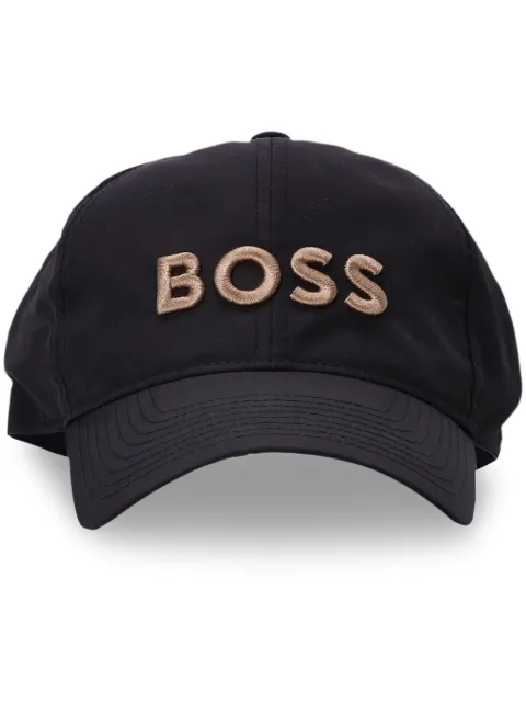 BOSS logo-embroidered cotton-twill cap