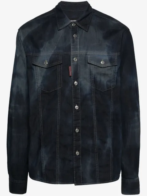 DSQUARED2 camisa de mezclilla Icon