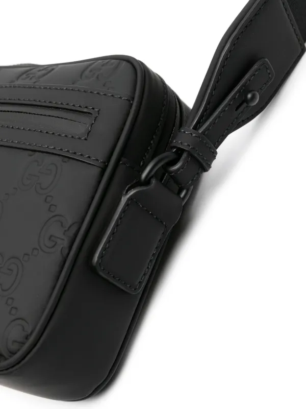 Gucci GG-embossed Crossbody Bag | Black | FARFETCH