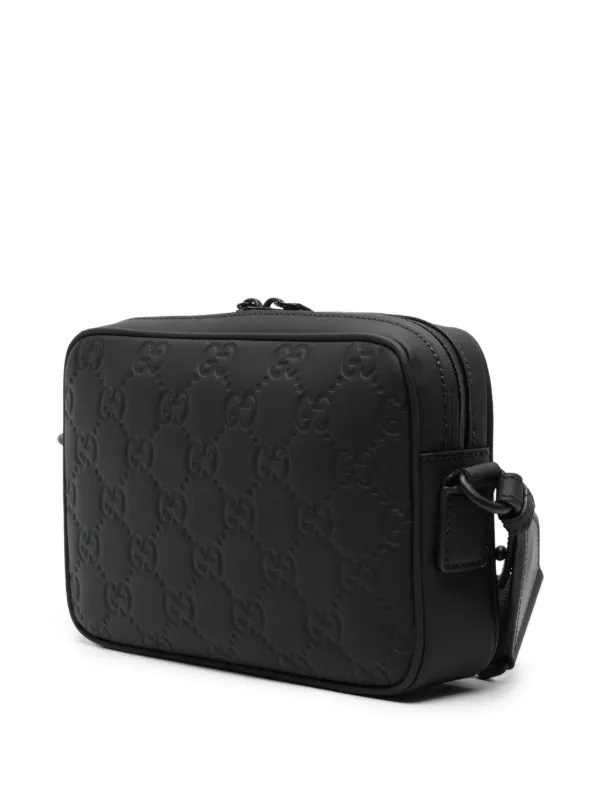 【関税&送料込み】Gucci Gg Crossbody Bag Gucci GG-embossed Crossbody Bag | Black | FARFETCH