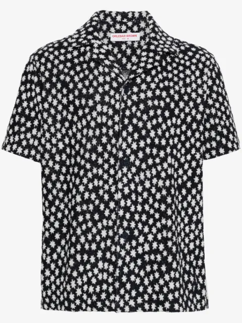 Orlebar Brown Howell Star towelling-finish shirt