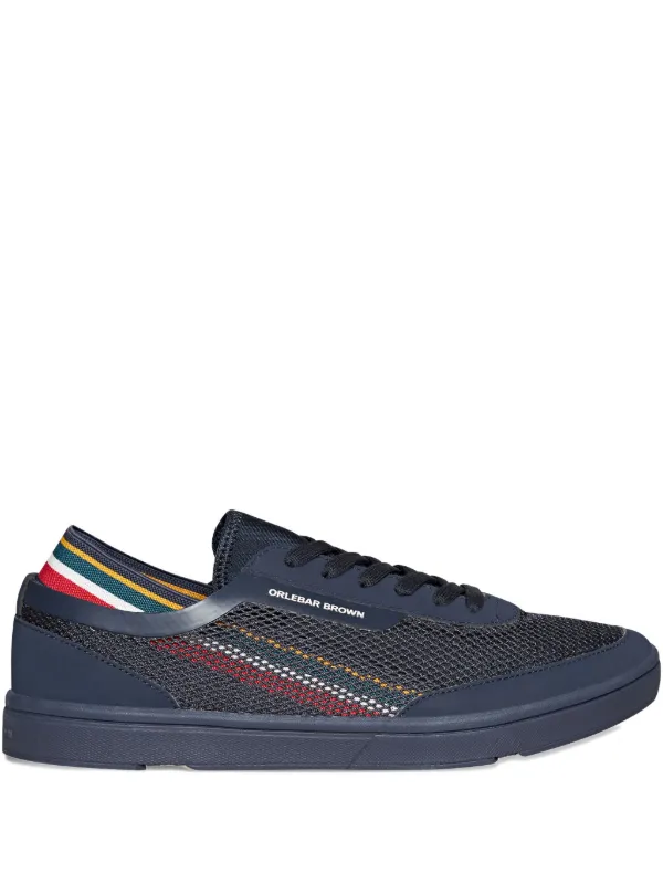 Orlebar Brown Larson Mesh-panelled Low-top Sneakers in Blue