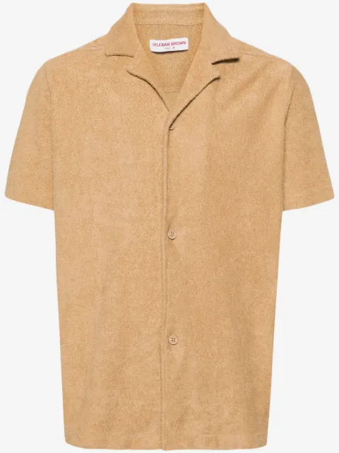 Orlebar Brown Howell towelling-finish shirt