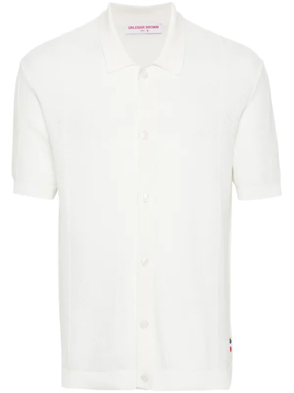Orlebar Brown Tiernan Knitted Shirt in White