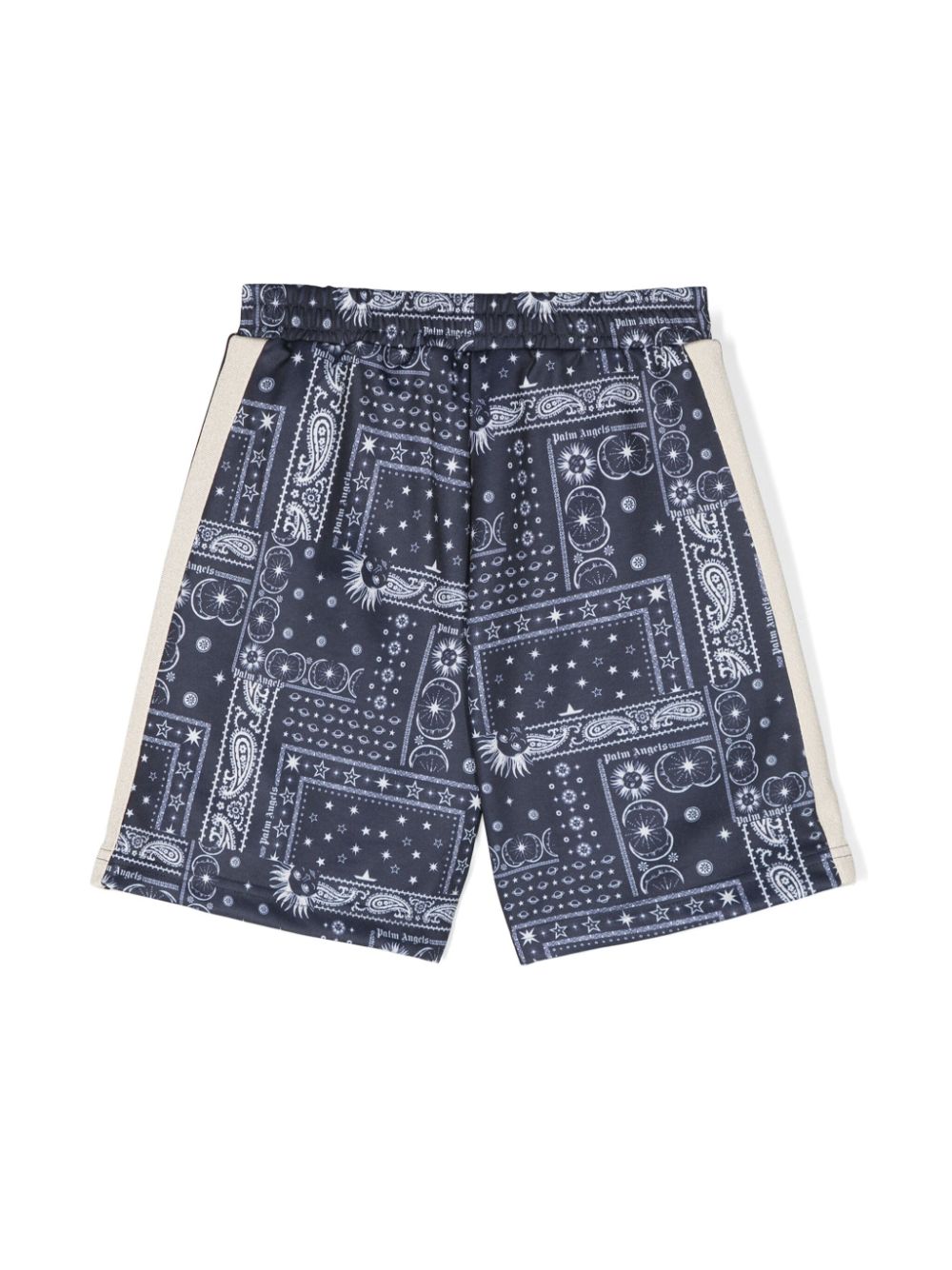 Shop Palm Angels Astro-paisley Shorts In Blue