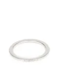 MM6 Maison Margiela Numeric Minimal Signature engraved ring - Silver