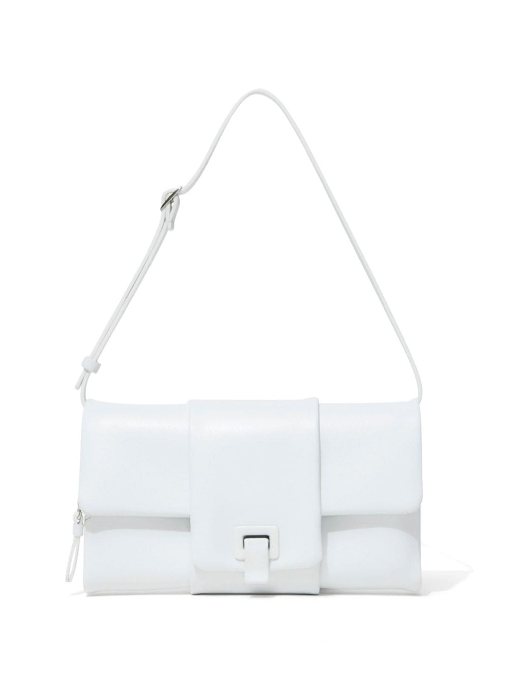 Shop Proenza Schouler Flip Leather Shoulder Bag In White