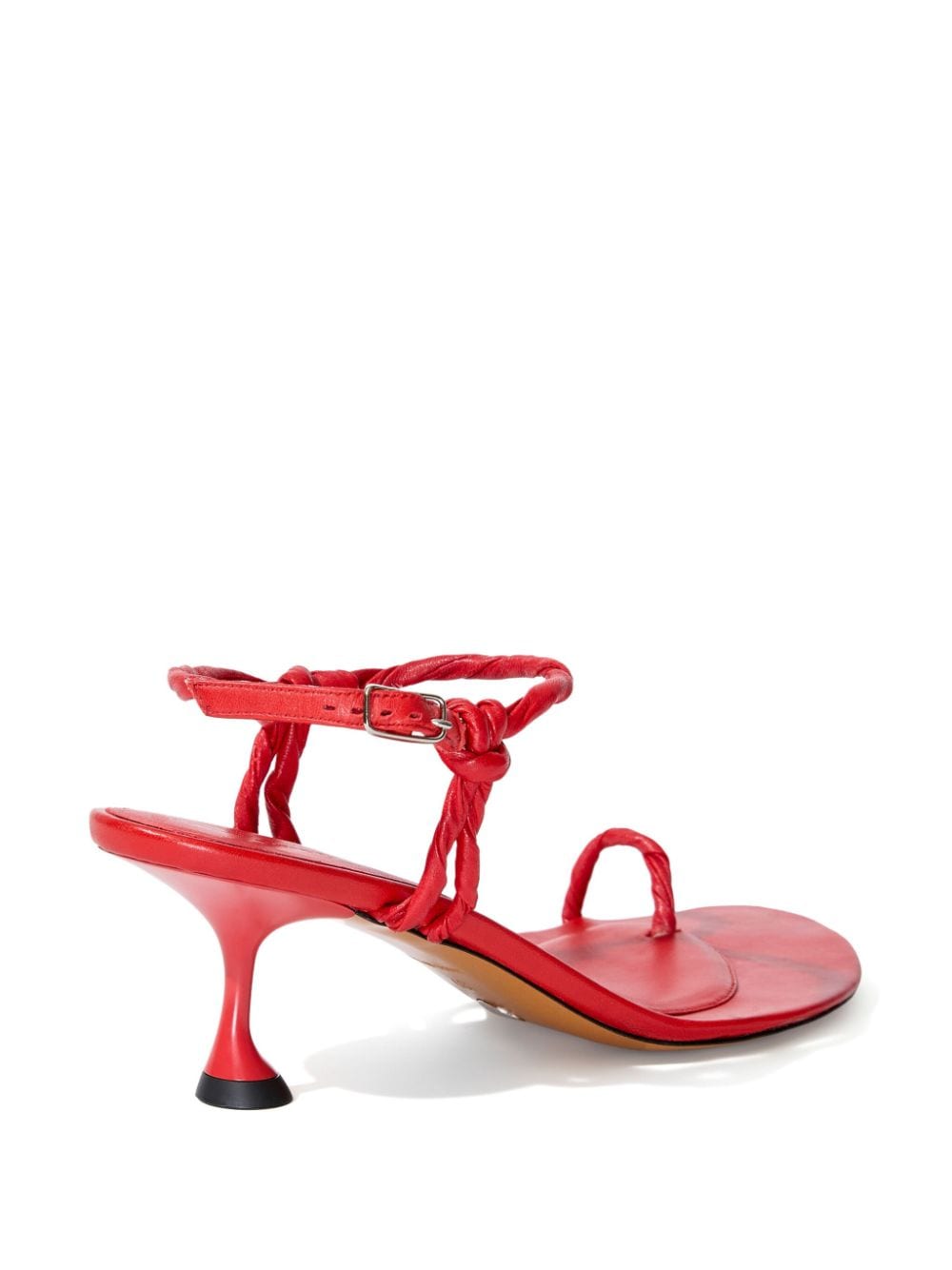 Shop Proenza Schouler Tee Toe Ring Sandals In Red