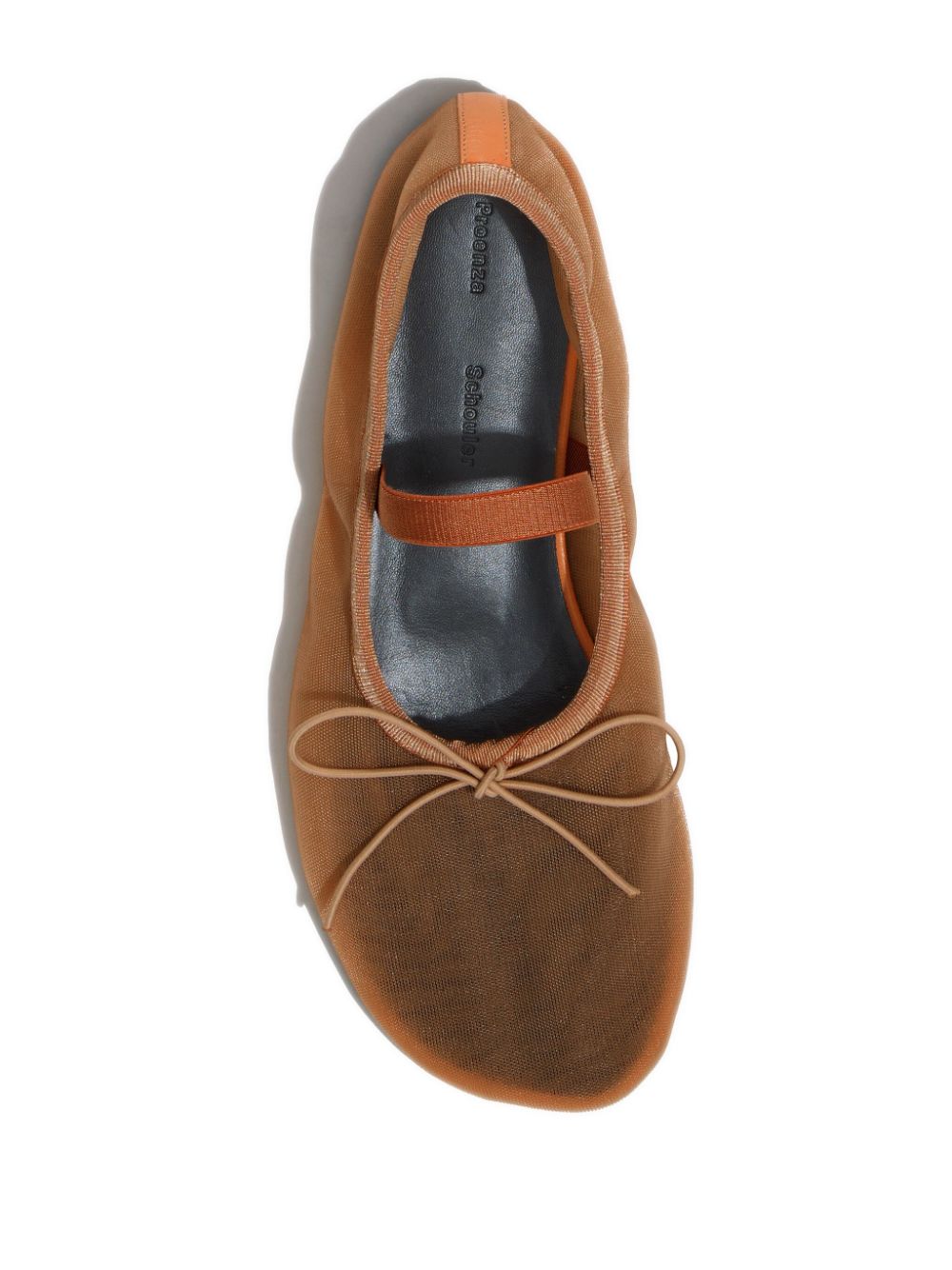 Shop Proenza Schouler Glove Bow-detail Ballerina Shoes In Brown