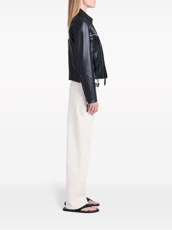 Proenza Schouler White Label Annabel Lightweight Leather Jacket