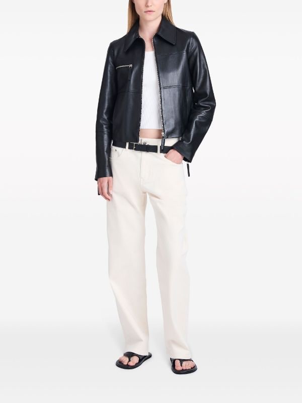 Proenza Schouler White Label Annabel Lightweight Leather Jacket