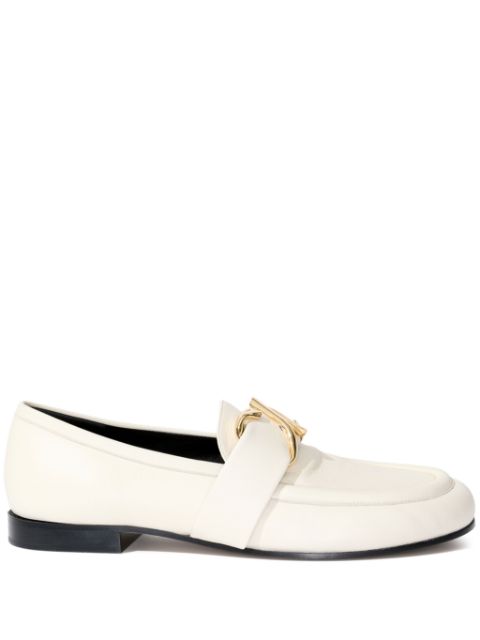 Proenza Schouler logo-plaque leather loafers Women