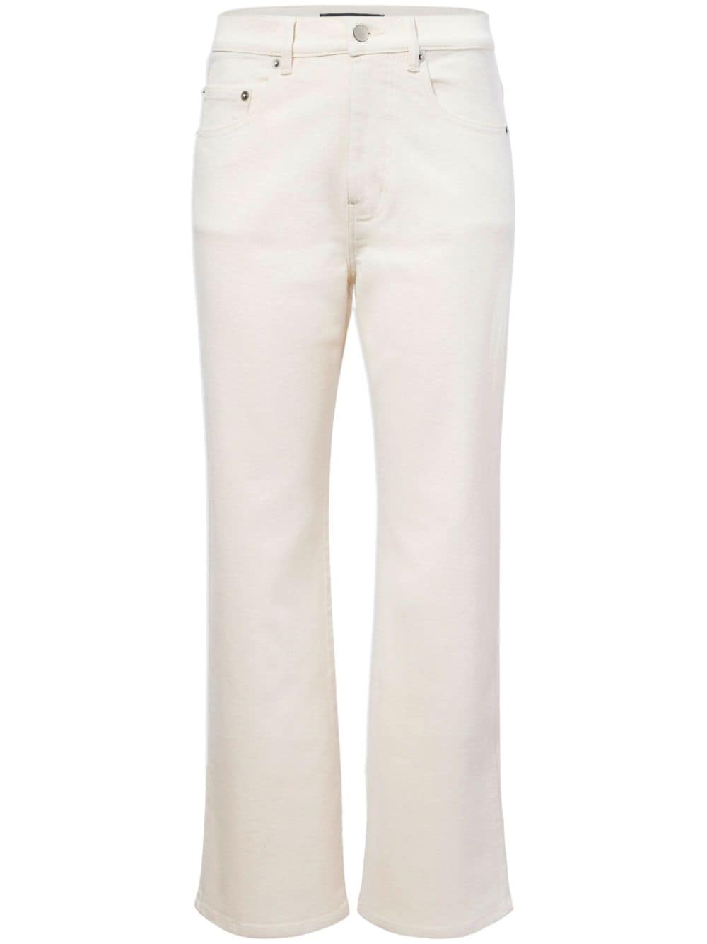 Shop Proenza Schouler Jasper Straight-leg Cropped Jeans In White