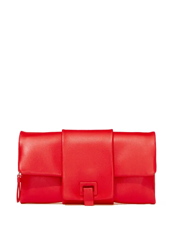 Proenza Schouler Flip Leather Shoulder Bag | Red | FARFETCH