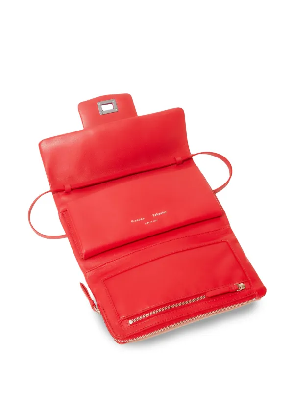 Proenza Schouler Flip Leather Shoulder Bag | Red | FARFETCH