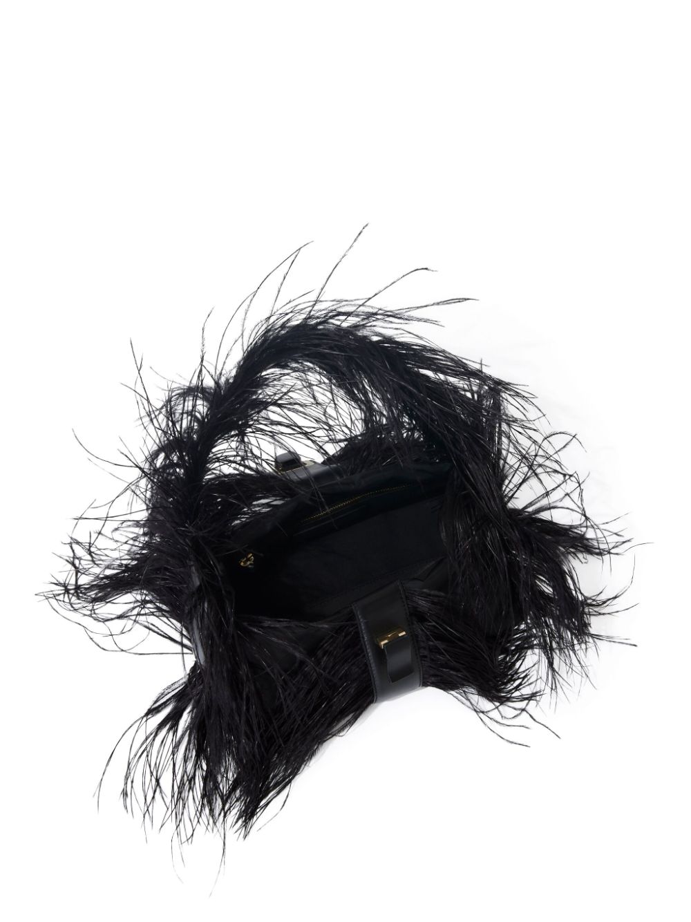 Shop Proenza Schouler Park Feather-detail Shoulder Bag In Black