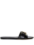 Proenza Schouler Monogram leather slides - Black