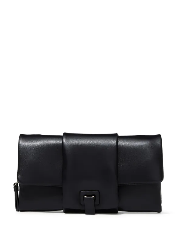 Proenza Schouler Flip Leather Shoulder Bag | Black | FARFETCH