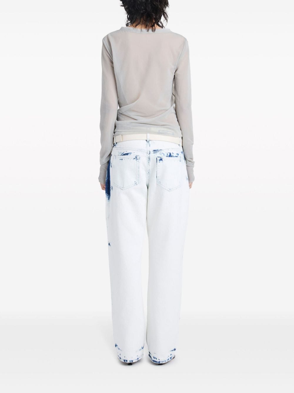 Shop Proenza Schouler Dara Long-sleeve Jersey T-shirt In Grau