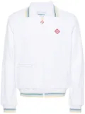 Casablanca monogram-jacquard tracksuit jacket - White