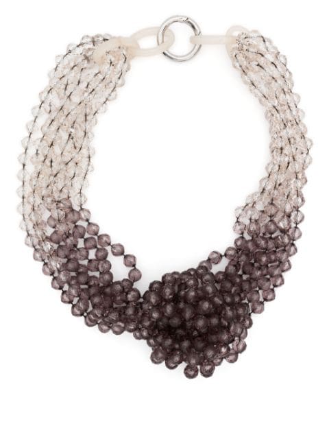 Emporio Armani ombré-effect bead necklace