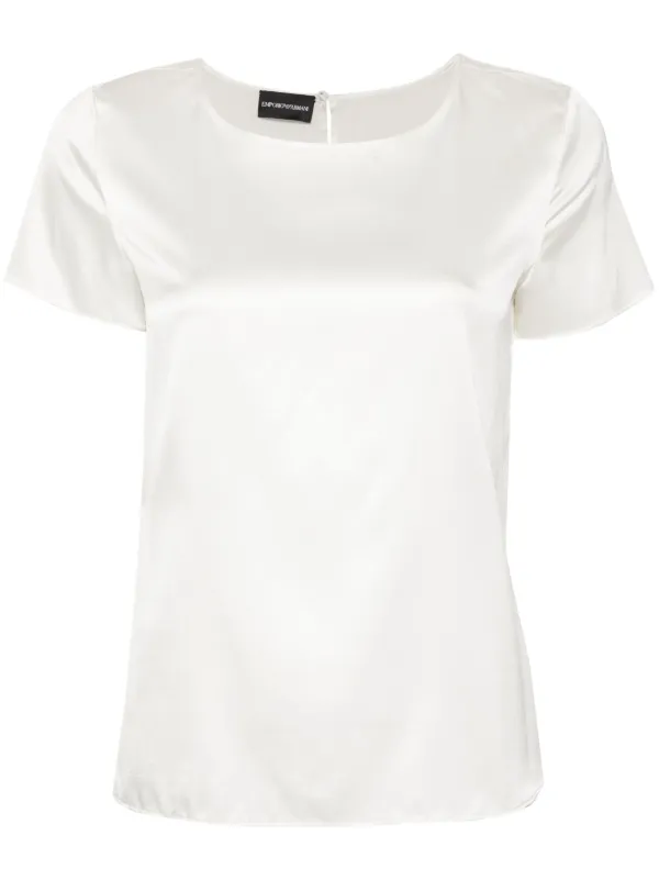 Emporio Armani シルクブラウス | ホワイト | FARFETCH JP
