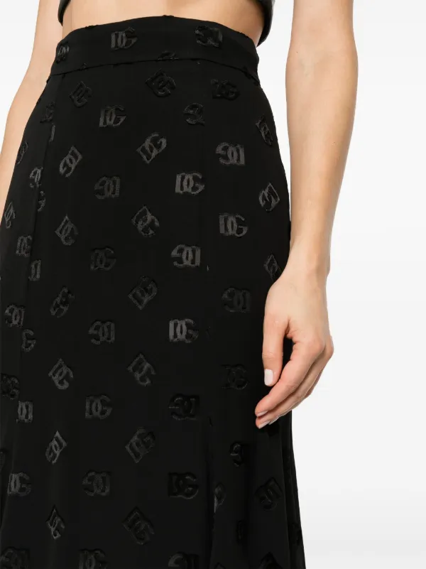 Dolce & Gabbana ゴデット スカート | ブラック | FARFETCH JP