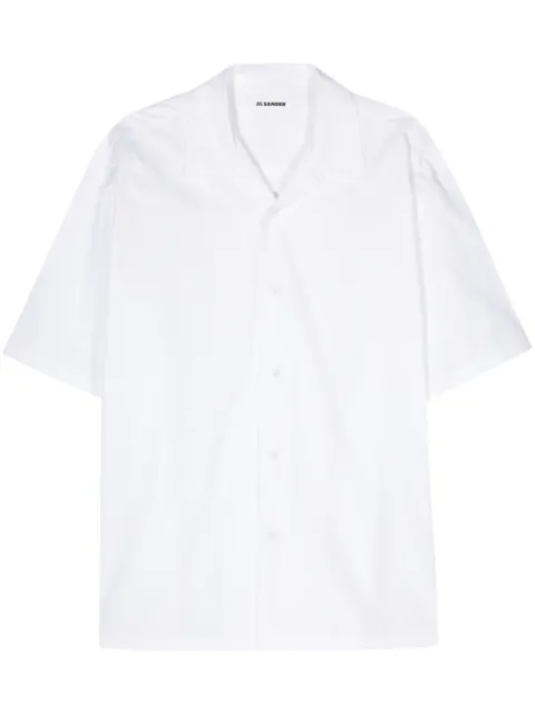 Jil Sander poplin spread-collar shirt