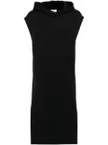 Courrèges Cocoon logo-embroidered hoodie - Black