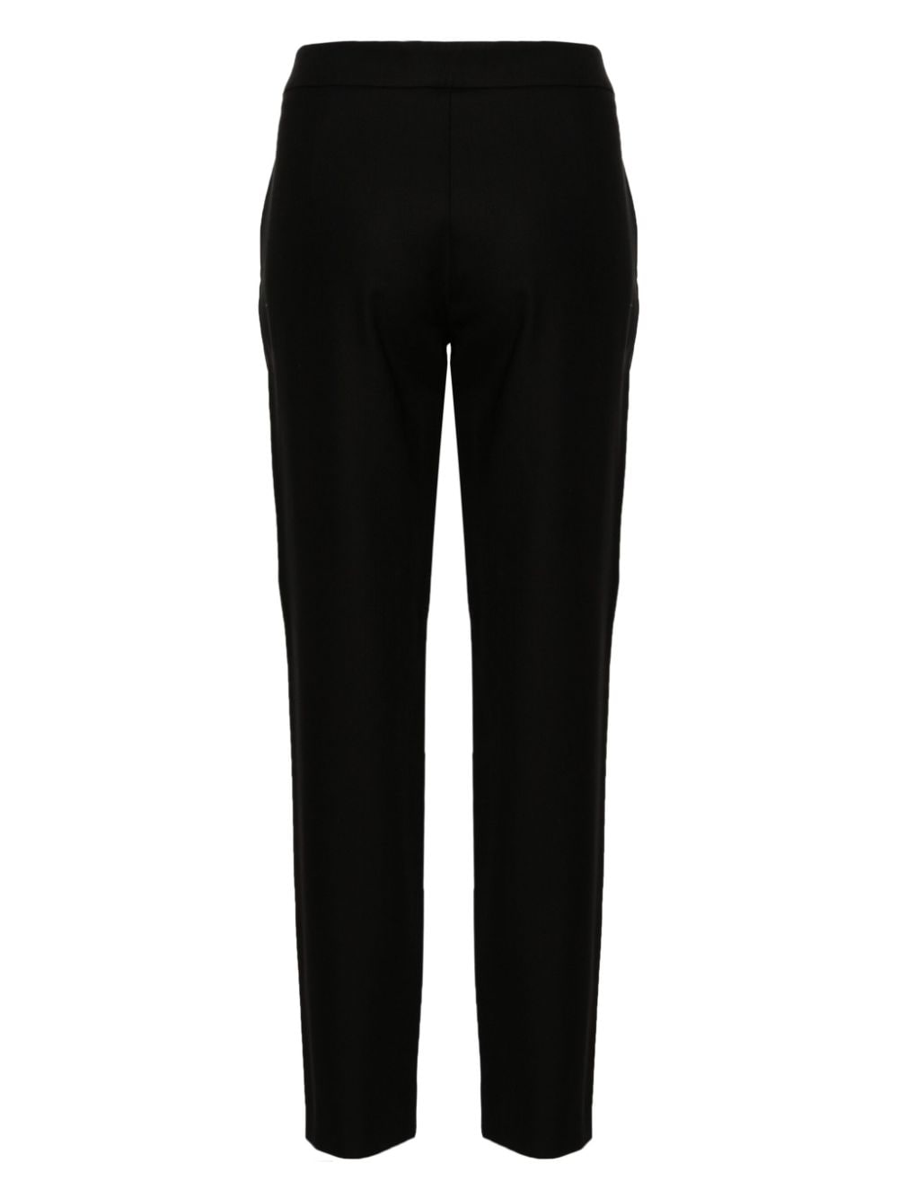Shop Moschino Slim-leg Tailored Trousers In 黑色