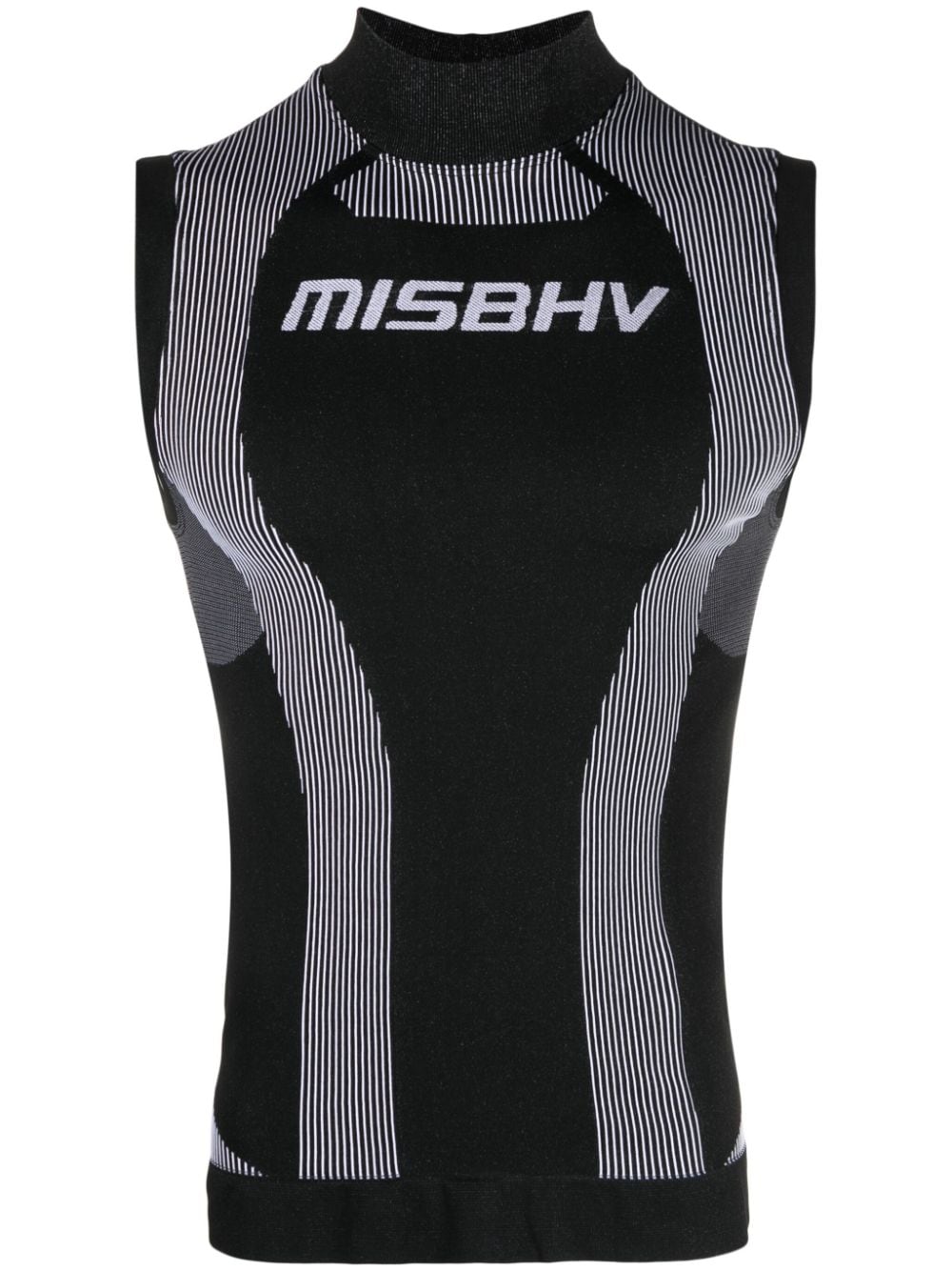 Shop Misbhv Logo-print Stretch Performance T-shirt In Black