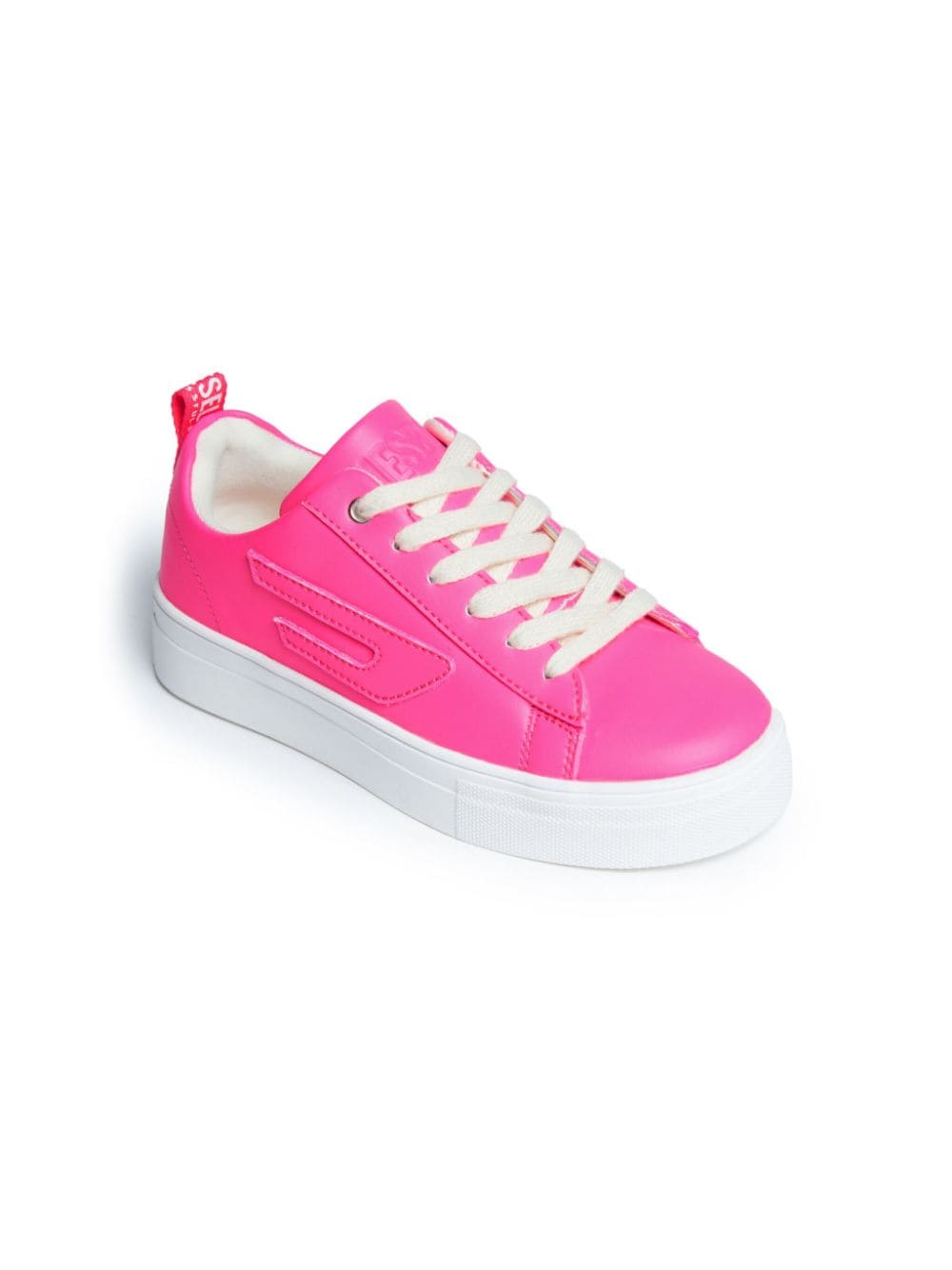 Shop Diesel Vaneela Logo-embossed Sneakers In Pink