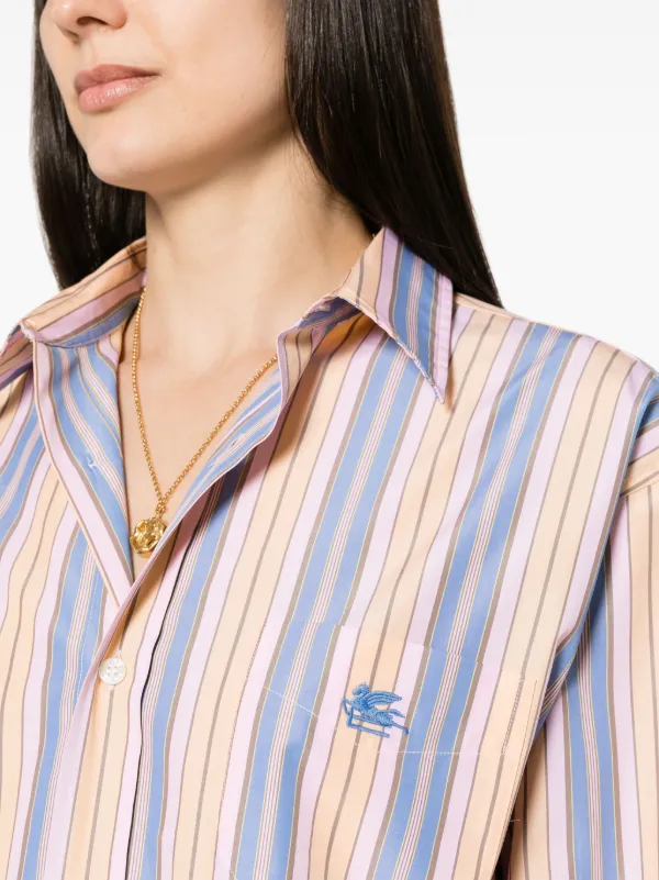ETRO GE01 ストライプ シャツ | ブルー | FARFETCH JP