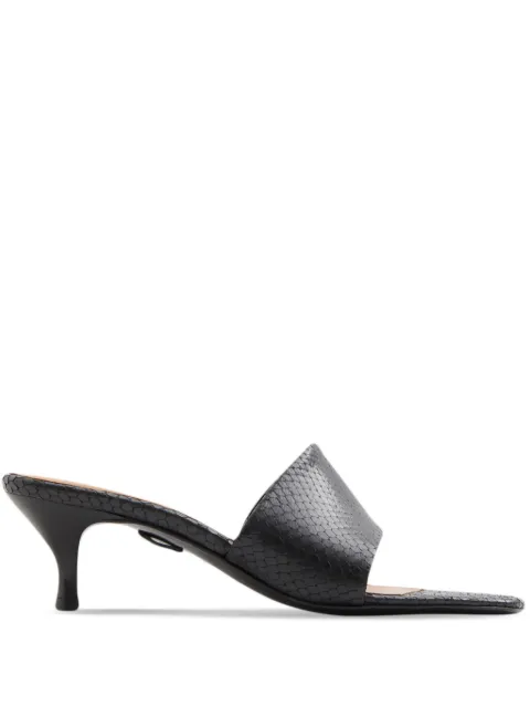 Filippa K 60mm Strappy snakeskin-effect sandals