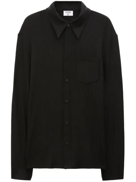 Filippa K shiny ribbed shirt