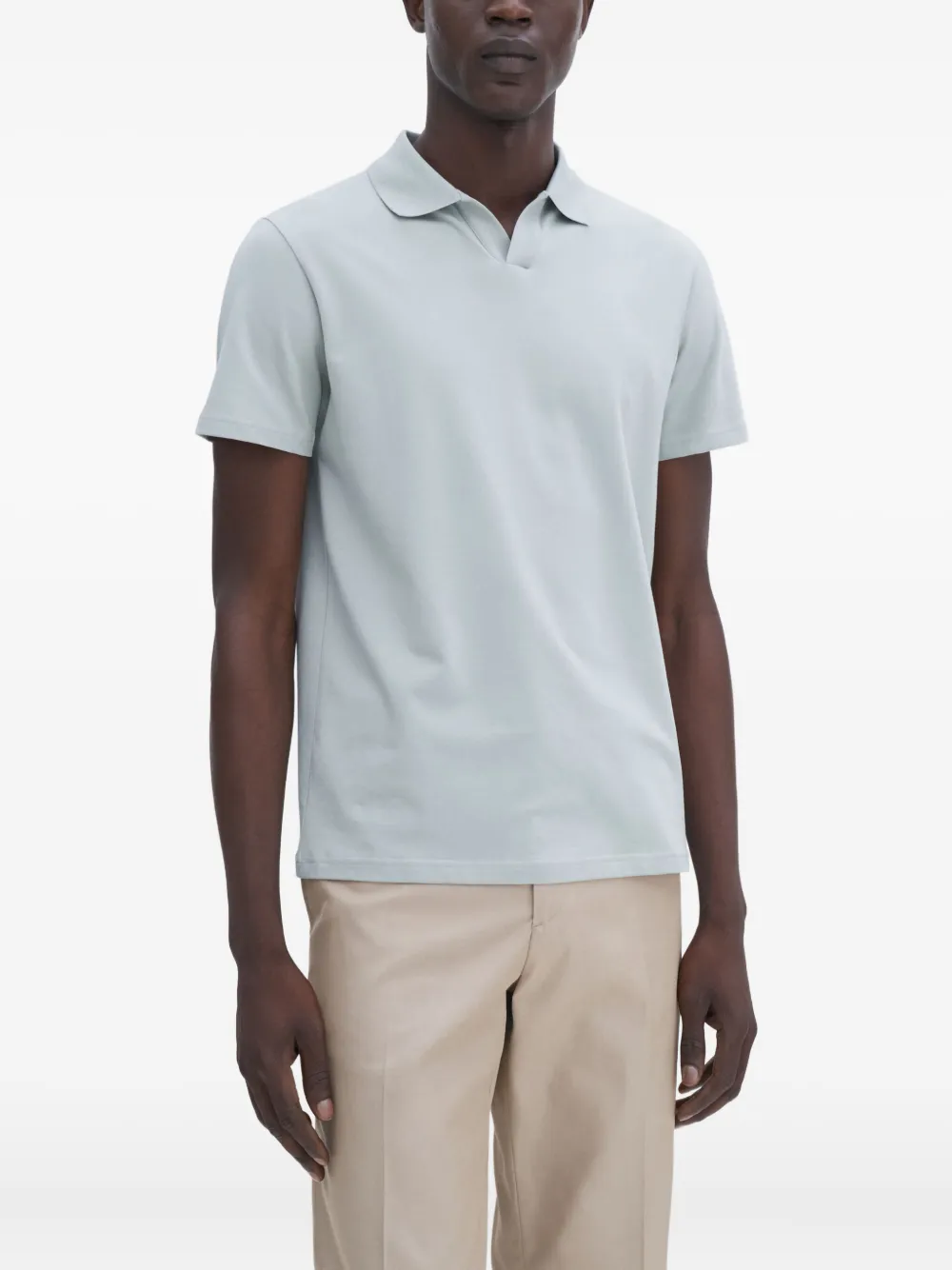 Filippa K V-neck polo shirt | Green | Image 1
