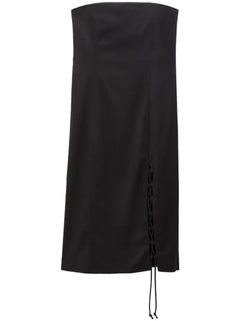 Filippa K lace-up-detail tube dress