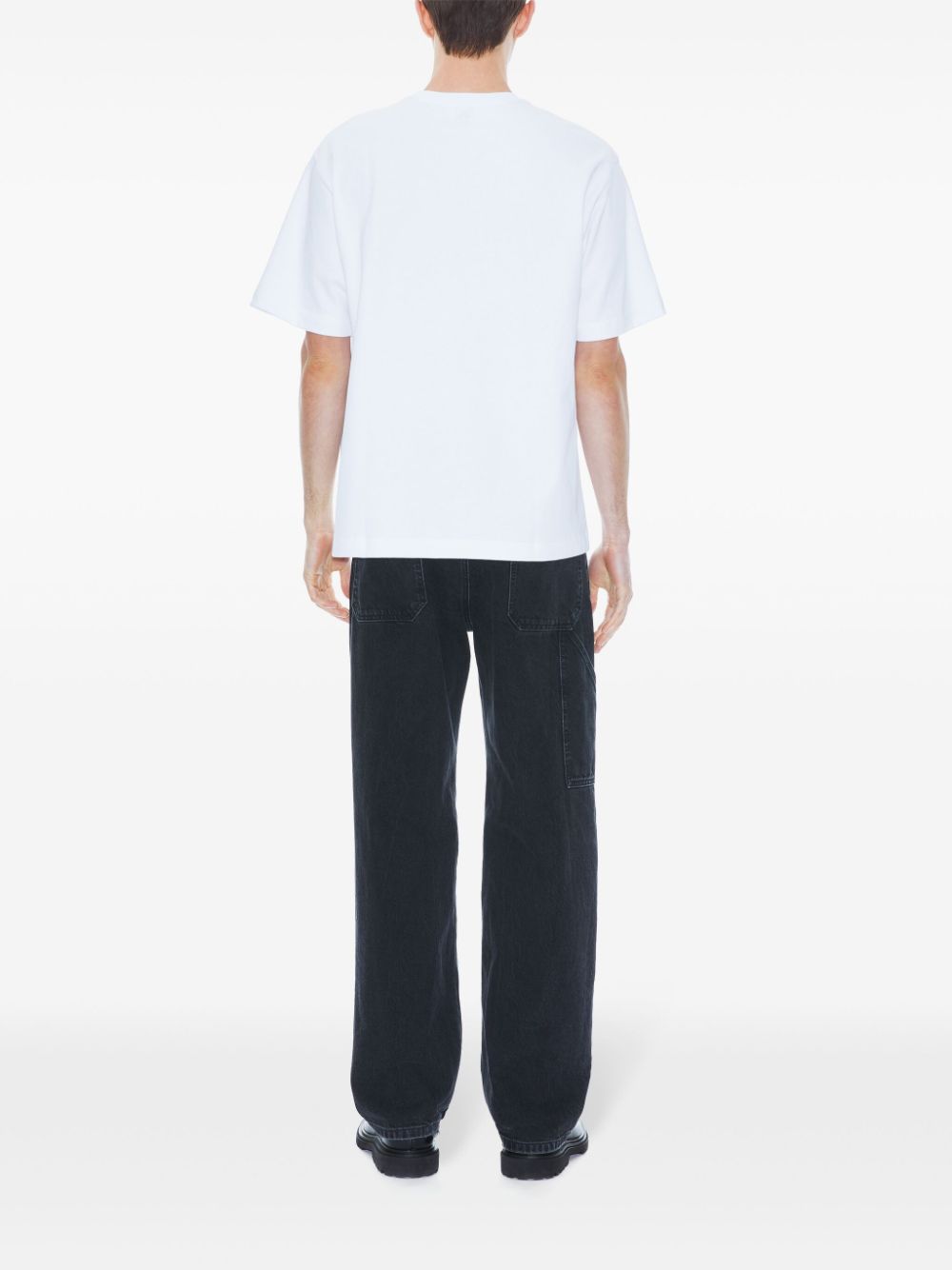 Shop Filippa K Classic Short-sleeved T-shirt In Weiss