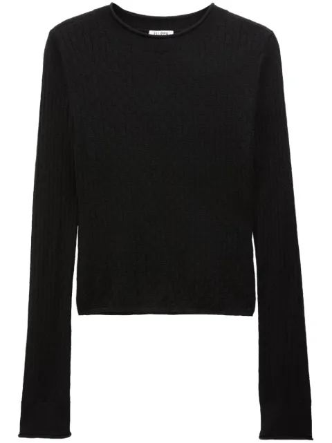 Filippa K pointelle-knit top