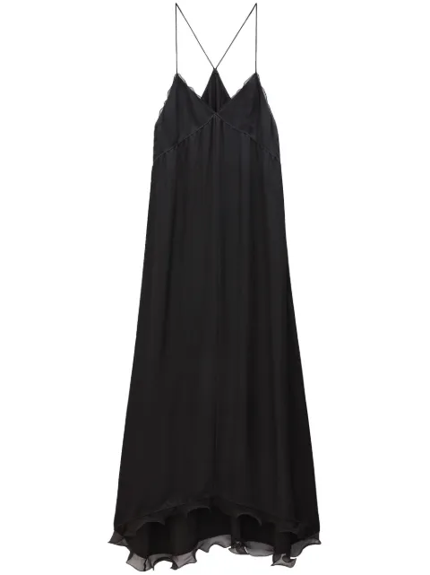 Filippa K vestido largo con tejido seersucker