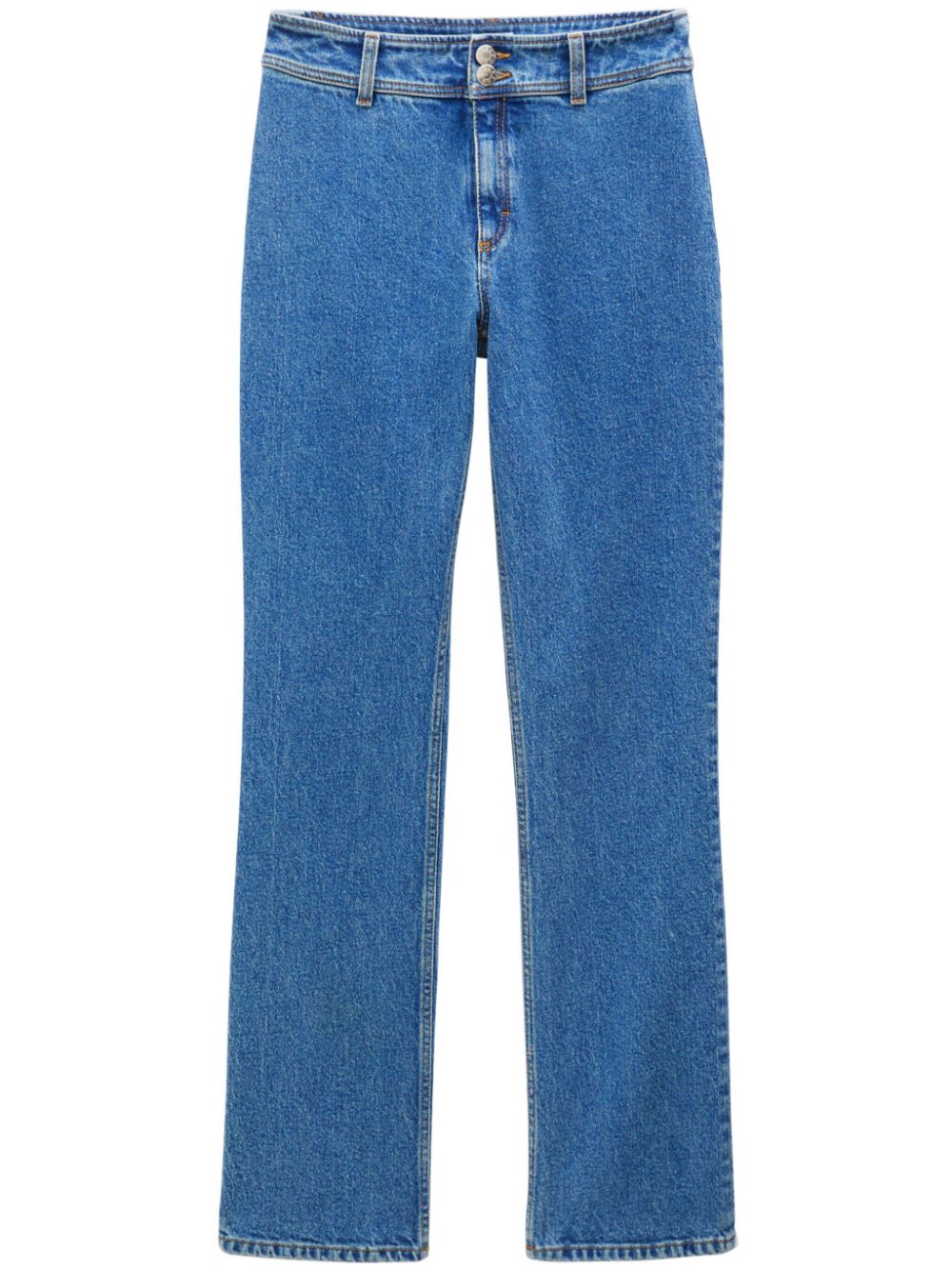 90s stretch straight-leg jeans