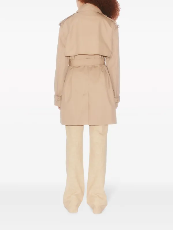 Filippa K cropped trench coat women Organic Cotton Polyamide 34 Neutrals