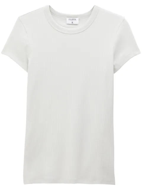 Filippa K fine-ribbed organic cotton-blend T-shirt